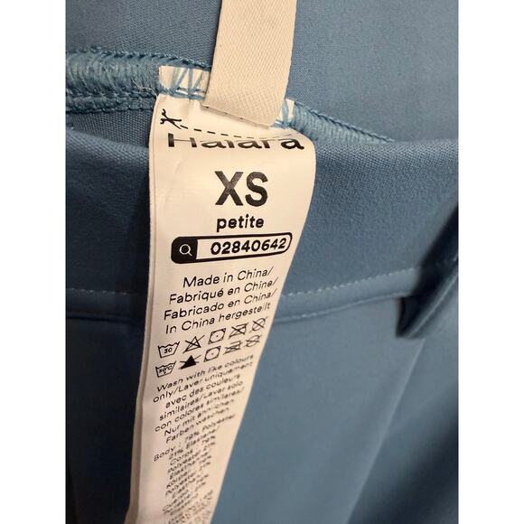 Halara Flex DayStretch High Waisted Pocket Work Flare Pants Light Azure XSP New - Picture 10 of 11